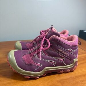 Merrell Waterproof Chameleon 7 Access Mid Rise Hiking Boot Shoe Pink Purple K1